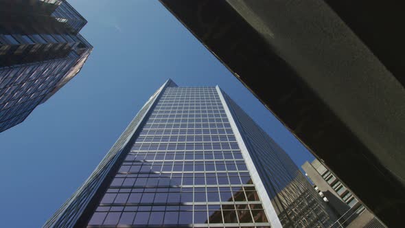 Low angle view of skyscrapers