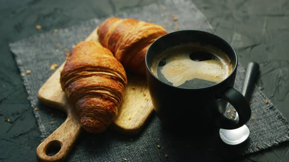 Croissants and Cup of Coffee