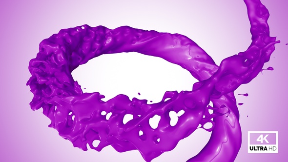 Circle Purple Paint Splash V3