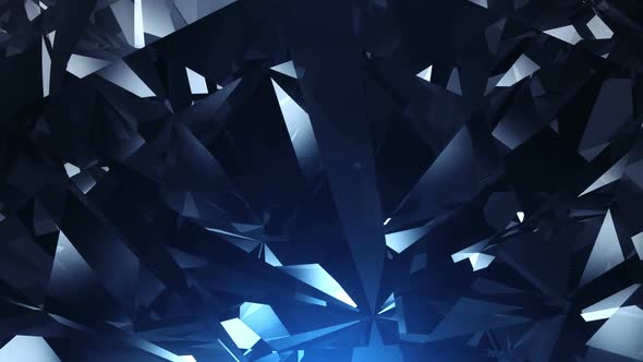 Blue Diamond Background Loop