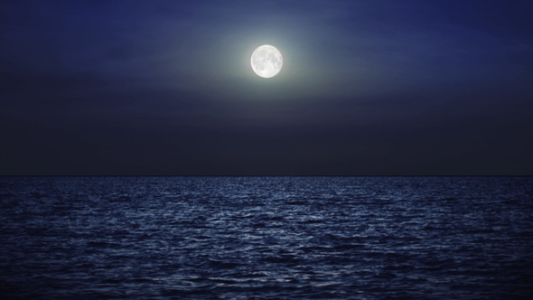 Moon Over the Sea