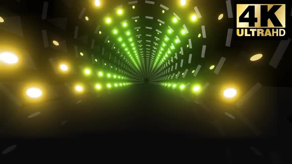 5 Colorful Light Tunnel  Pack 4K