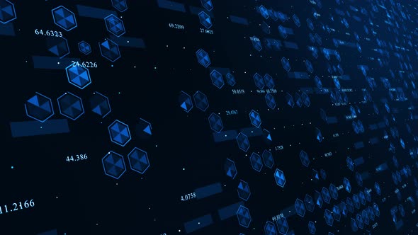 lue hexagonal with run number abstract background technology concept alt