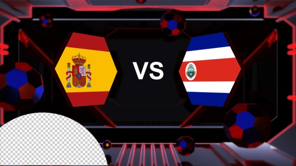 Spain Vs Costa Rica Football World Cup Qatar 2022 Vs Card Transitions