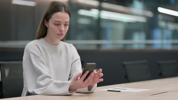 Woman using Smartphone