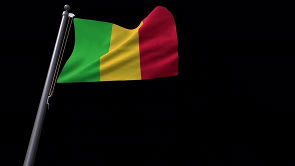 Mali Flag With Alpha Channel  4K