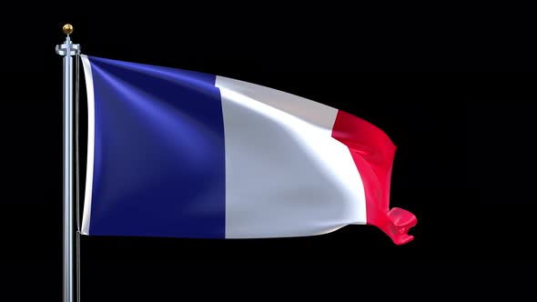 France Waving Flag
