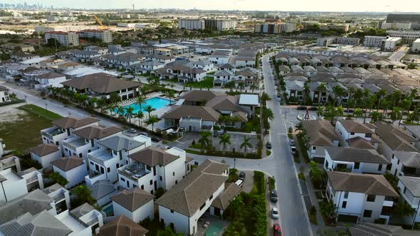 Aerial Video The Residences Resort In Downtown Doral Pool And Community Clubhouse