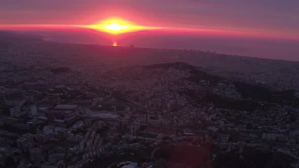 Barcelona at sunrise