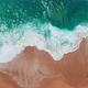 Flight over Sandy Beach and Waves - VideoHive Item for Sale