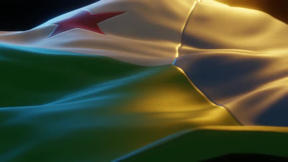 Djibouti - Stylized Flag