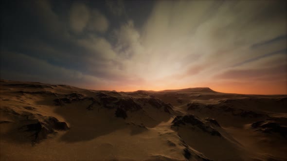 Desert Storm in Sand Desert