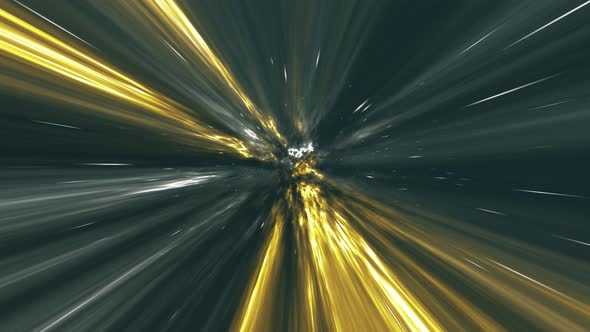 4K Flying Sci Fi Space nebula With Thunderstorm alt