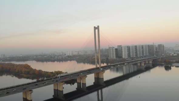 Circle View of the South Bridge in Kiev