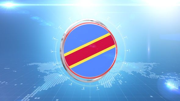 Congo Democratic Republic Flag Transition