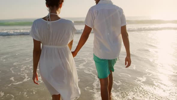 Young couple by the sea