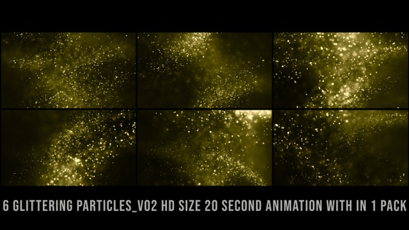 Glittering Particles Gold Pack V02