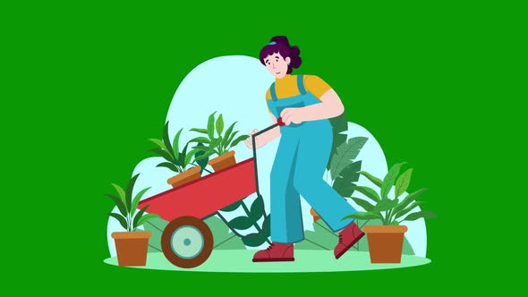 Gardening Animation Scene 06