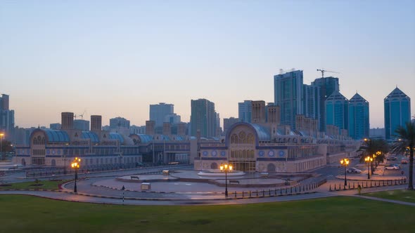 Blue Souk at sunrise