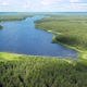 Flight Over the Taiga Forest Lake - VideoHive Item for Sale