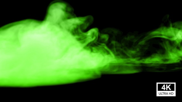 Green Smoke Falling 4K alt
