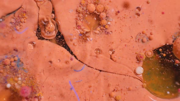 Abstract Movement of Acrylic Paints