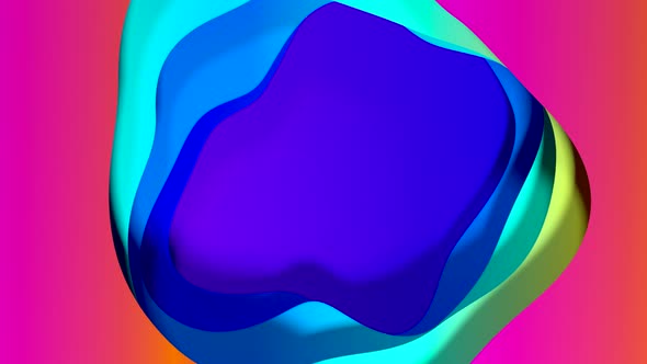 Abstract Colorful Background with Multiple Layers of Wave Surface with Different Gradients. Copy