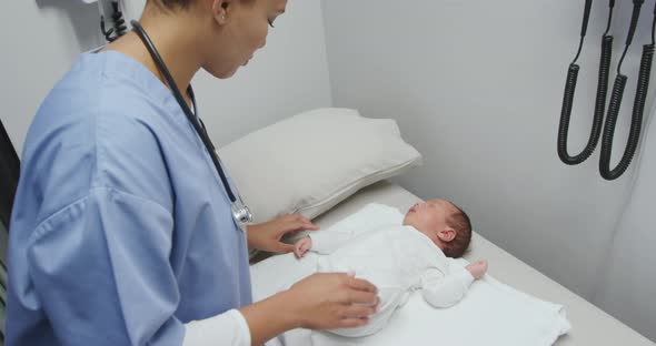 Medical professionals working at a hospital