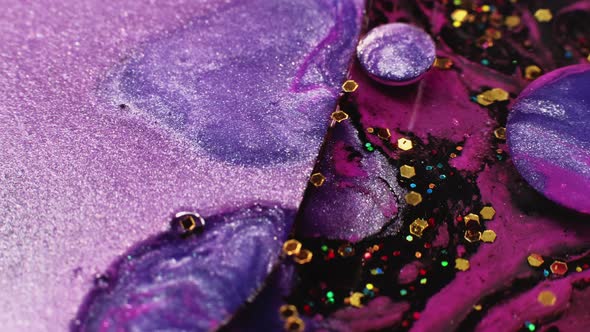 Paint Bubbles Wave Oil Ink Water Purple Pink Black alt