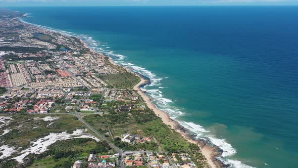 Tropical travel destinations at brazilian northeast. Salvador Bahia Brazil.