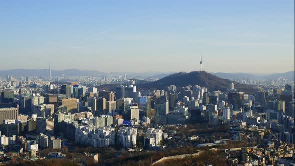 Time lapse of Seoul city in South Korea