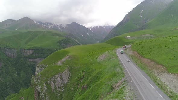 Road On The Beautiful Mountains