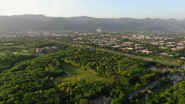 Flying toward Islamabad Pakistan