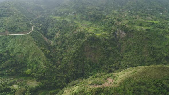 Rice Terraces Mountains