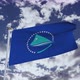 Pacific Community Flag With Sky 4k - VideoHive Item for Sale