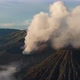Aerial Shot of Mountain Bromo Active Volcano Crater in East Java Indonesia - VideoHive Item for Sale