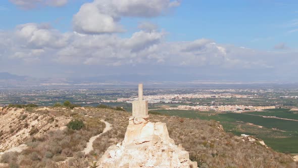 La Escotera Landmark In Mediterranean Hiking Trail Near Algorfa, Spain.