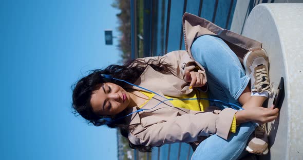 Young Asian Woman Meditating Outdoor