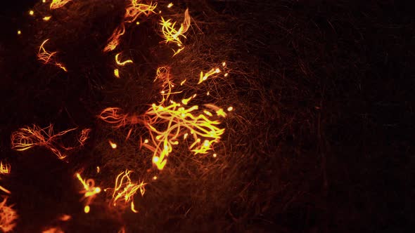 Macro Steel Wool Burning