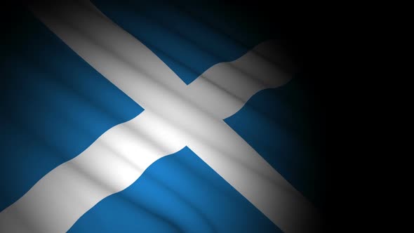 Scotland Flag Blowing in Wind alt