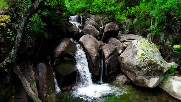 Nature Scene with Waterfall