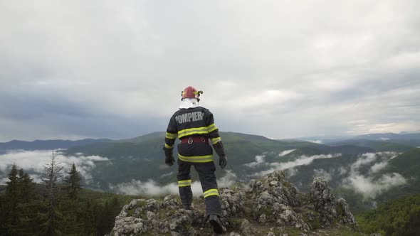 Firefighter Walking