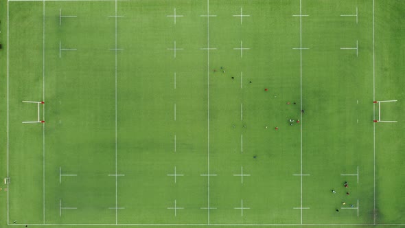 Rugby stadium aerial