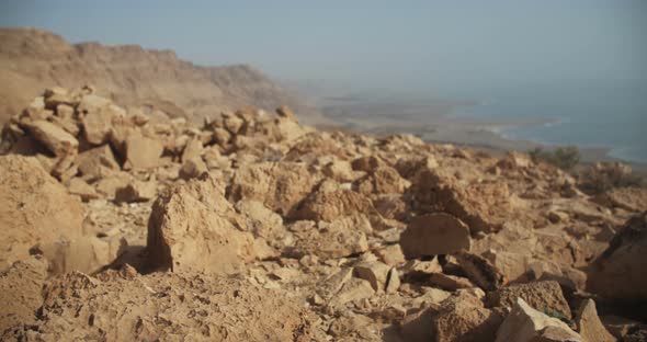 Desert clifs near the Dead Sea in Israel