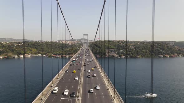 Drone Istanbul Bridge