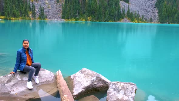 Majestic Mountain Lake in Canada