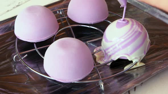Preparation of Blueberry Mousse Cake
