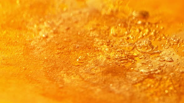 Super Slow Motion Shot of Abstract Beer Background at 1000Fps