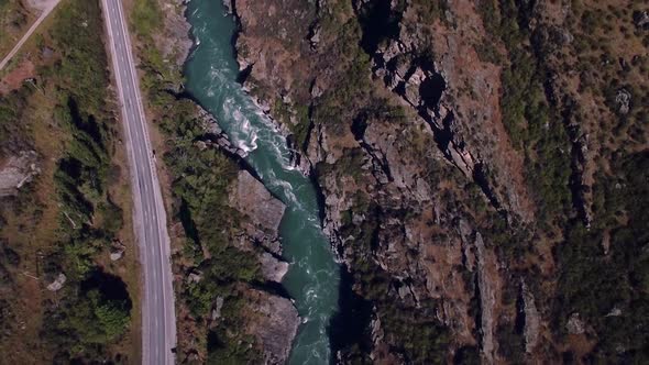 River gorge aerial view