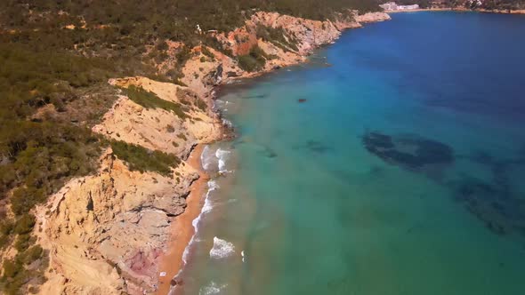 Aguas Blancas beach in Ibiza, Spain